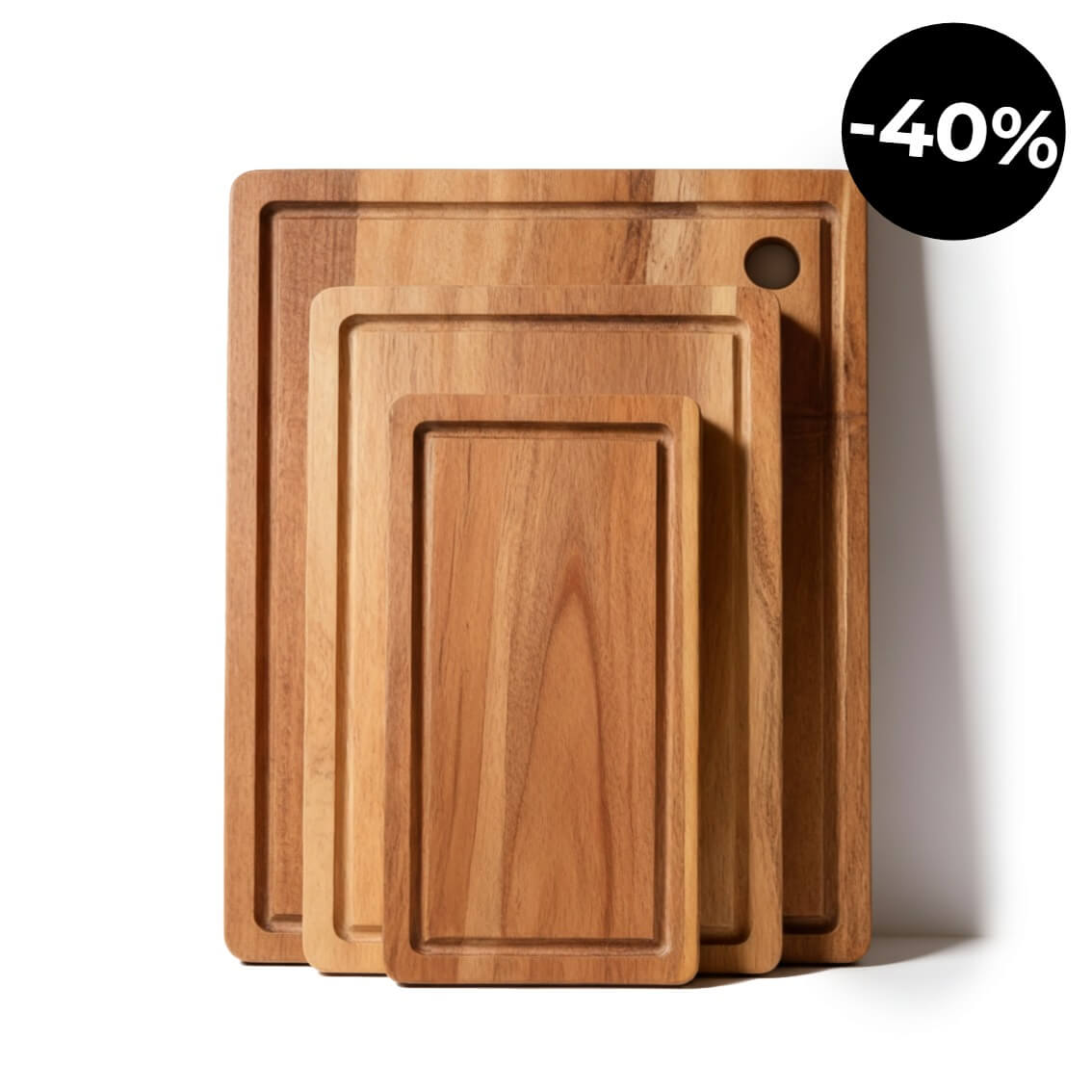 Akashia skärbrädor – 3-delars set