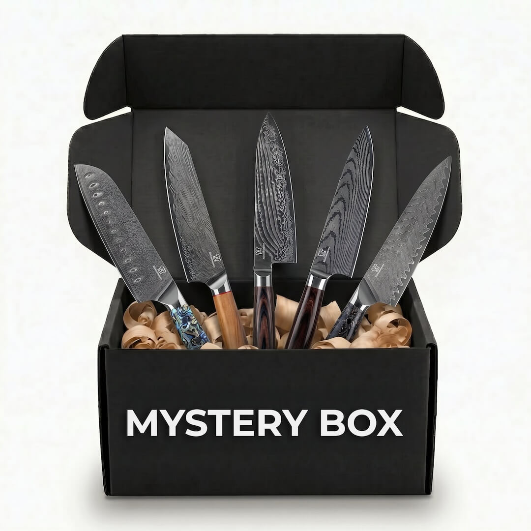 Mystery Box M / 5 slumpmässigt utvalda premiumköksknivar