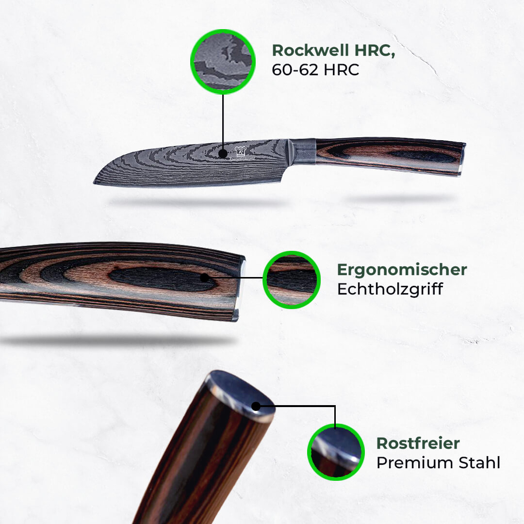 Asiatisk Santoku 5'' / VIP