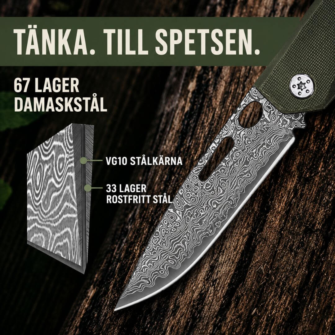 Fällkniv Damaskus Urban