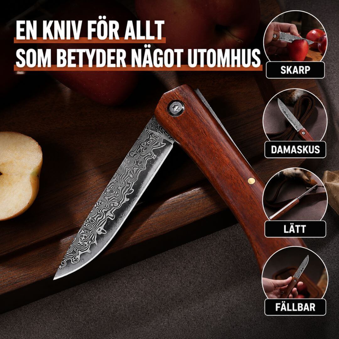 Fällkniv Damaskus Forst