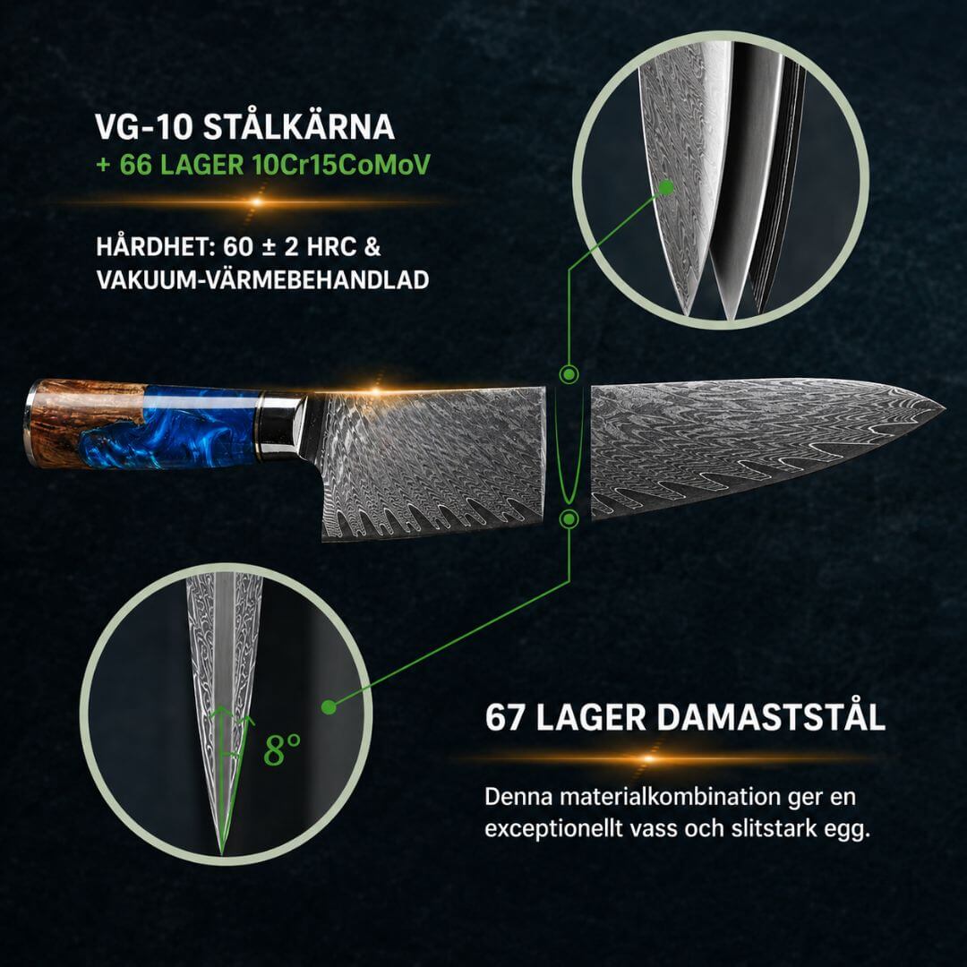 Aoki damaskusknivset