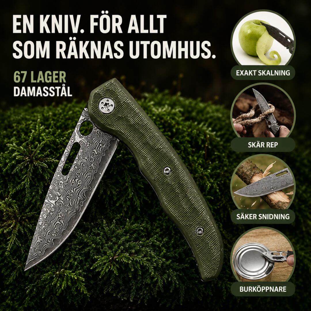 Fällkniv Damaskus Urban