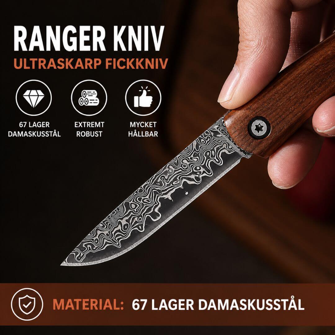Damaskus fickkniv Forst