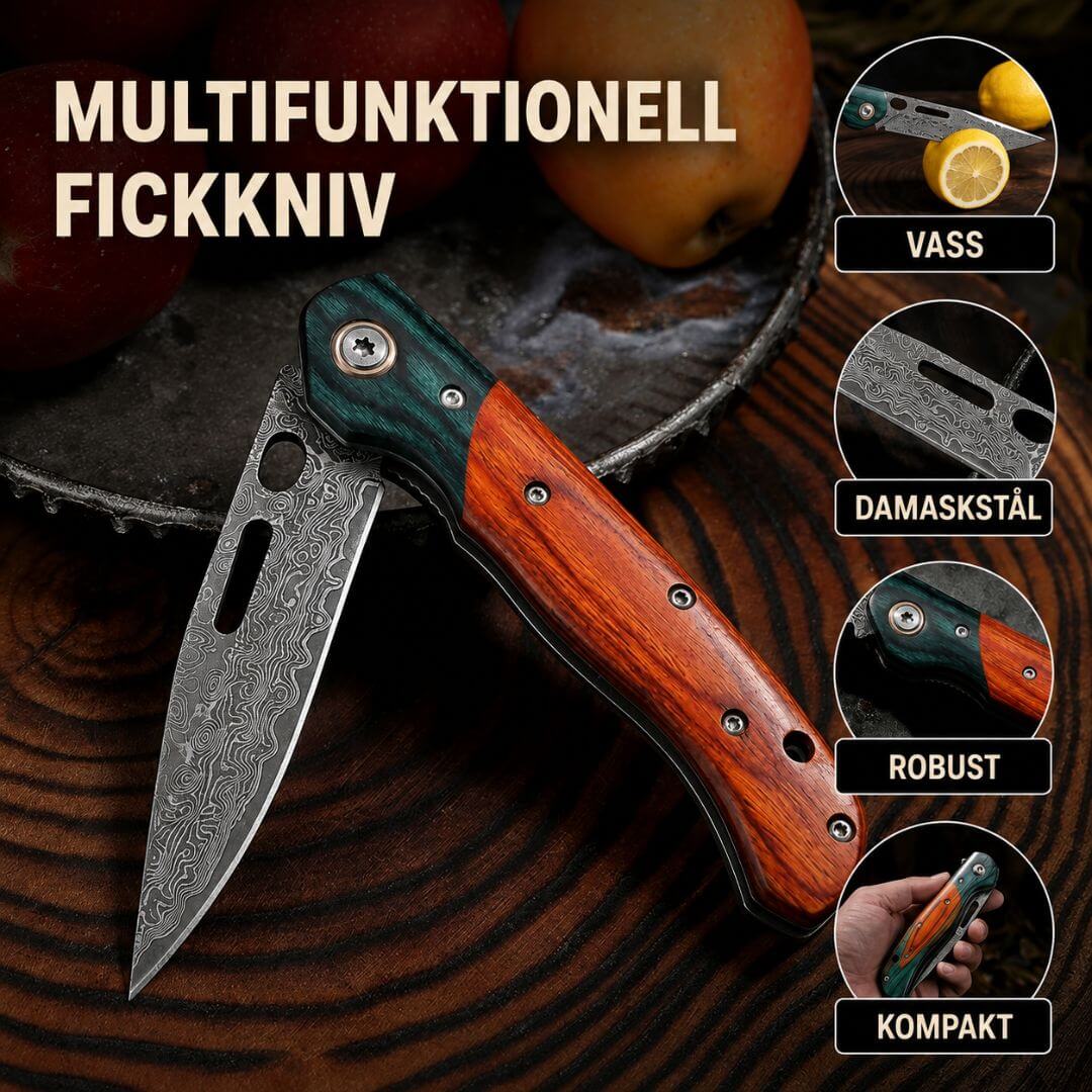 Fickkniv Damast Noxar / VIP