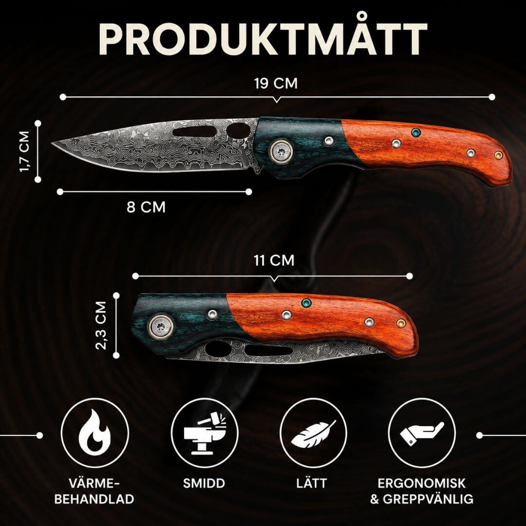 Fickkniv Damast Noxar / VIP