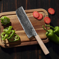 Gentei knivset närbild blad