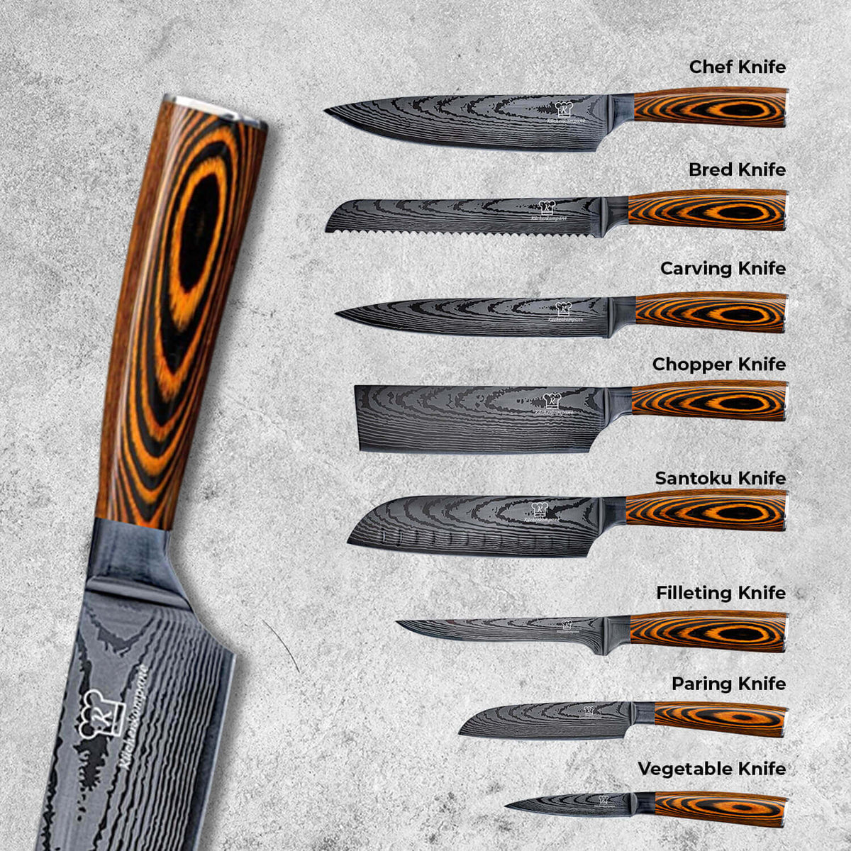 Akarui Knivset Premium