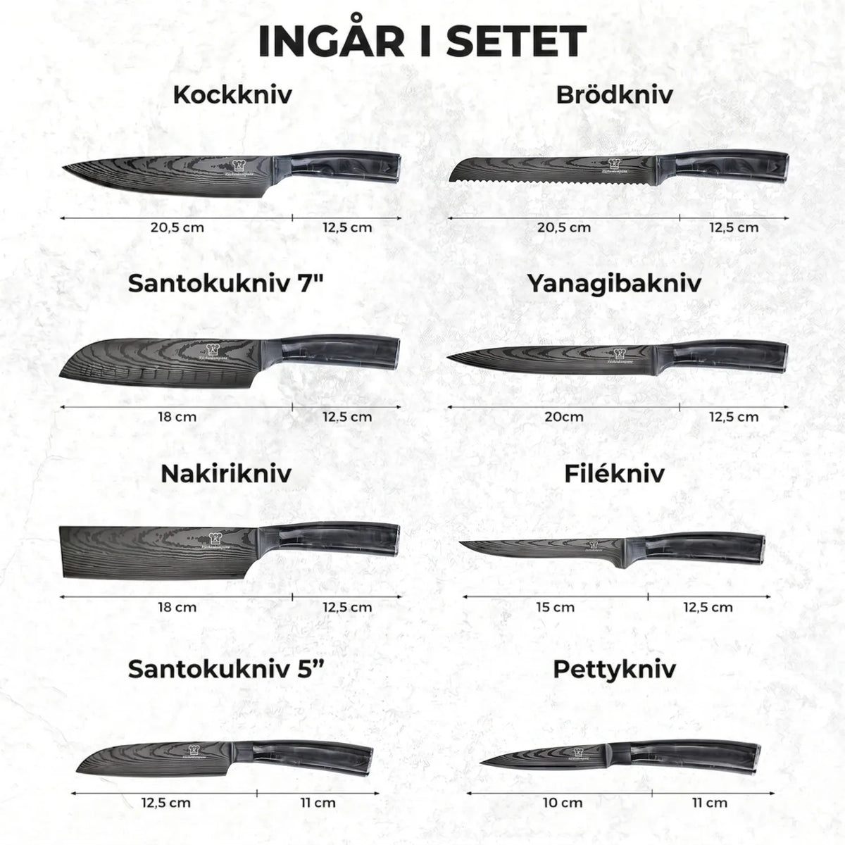 Kuro Knivset Premium