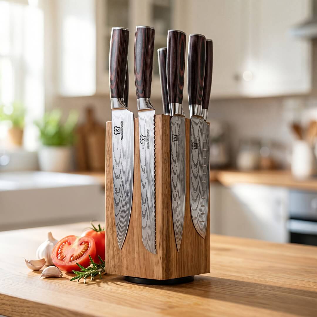 Tsuisuto knivblock + gratis Santoku