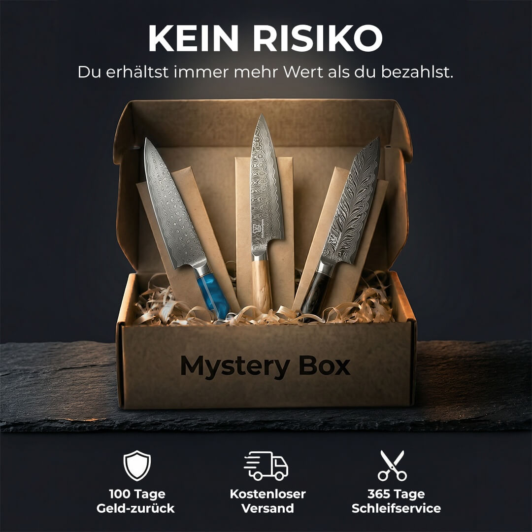 Mystery Box S | 3 zufällige Premium Küchenmesser