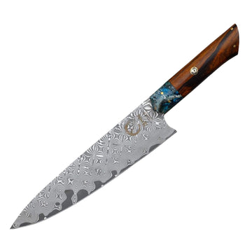 Tanoshi damaskenkniv