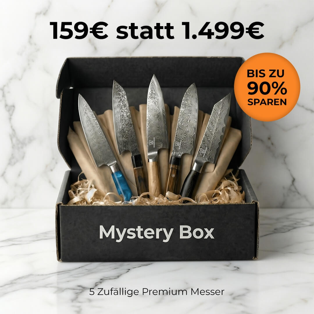 E-Mail: Mystery Box M / 5 slumpmässiga premiumköksknivar