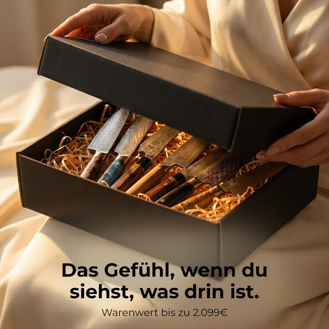 E-Mail: Mystery Box L / 7 slumpmässiga premiumköksknivar
