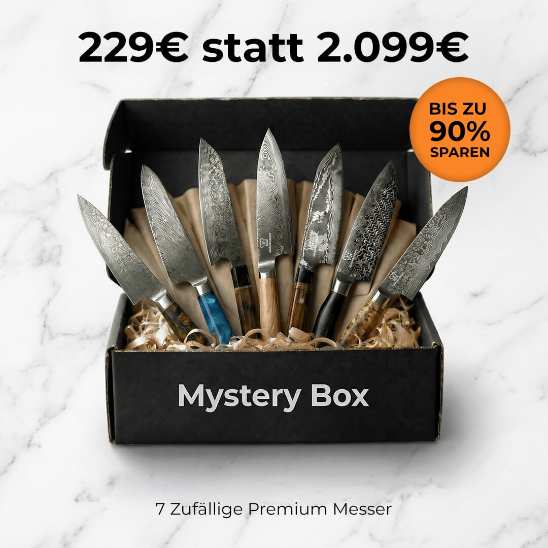 E-Mail: Mystery Box L / 7 slumpmässiga premiumköksknivar