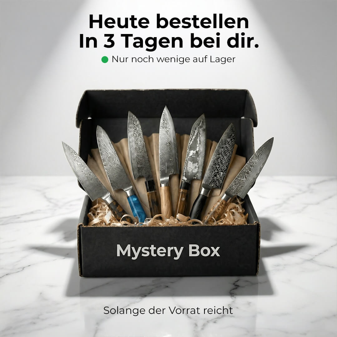 E-Mail: Mystery Box L / 7 slumpmässiga premiumköksknivar