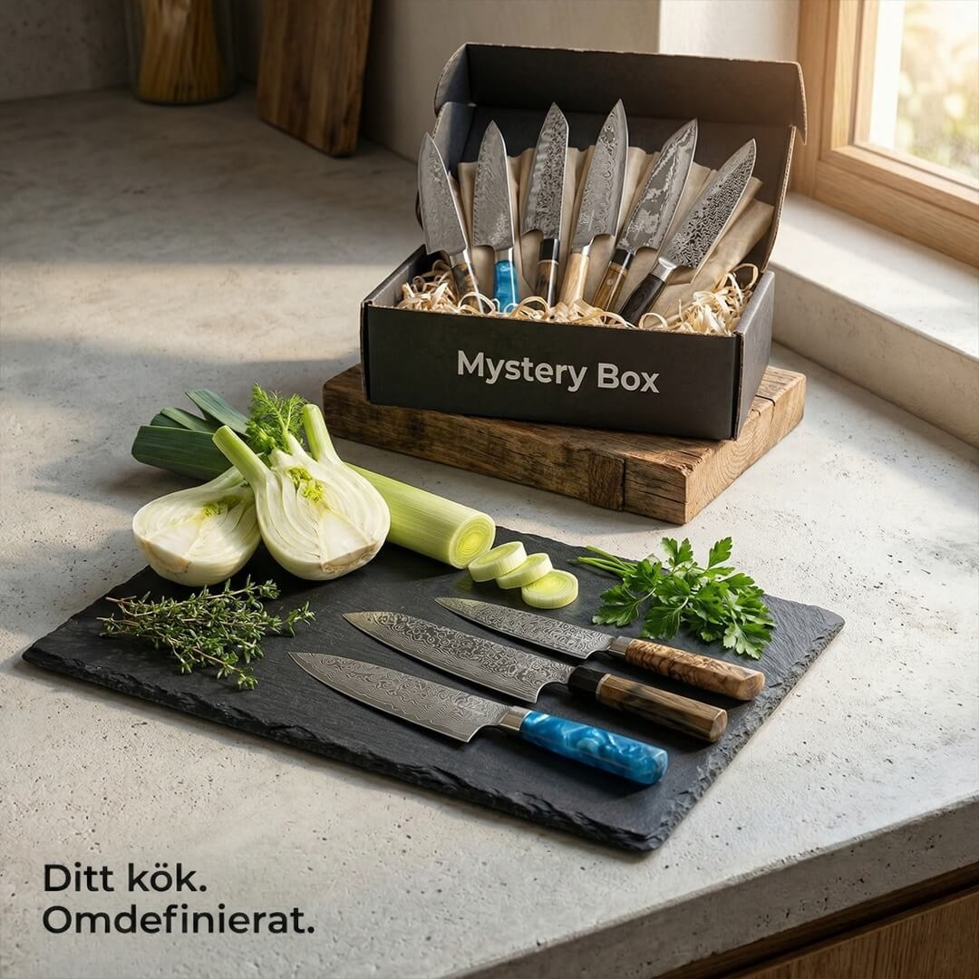 Mystery Box L / 7 slumpmässigt utvalda premiumköksknivar