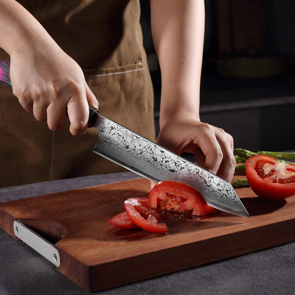 Damast Gyuto Kniv
