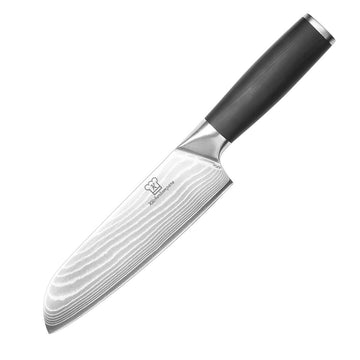 OKAMI Rei Santoku-kniv i damaskenstål