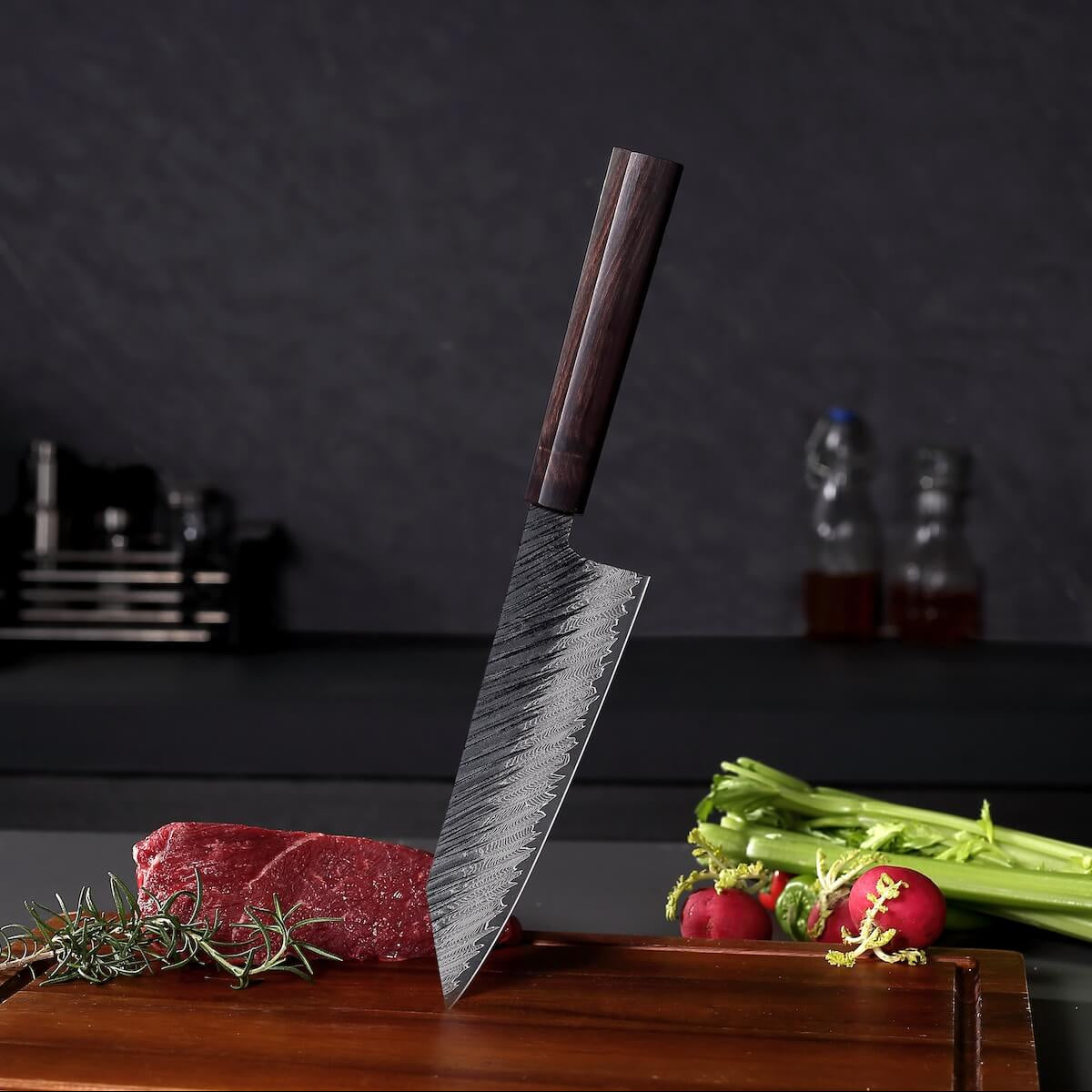 Shibui stor damastkniv