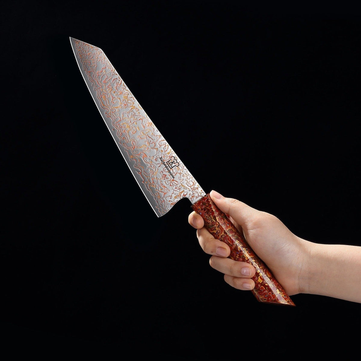 Tokuni Premium kniv i koppar-damast
