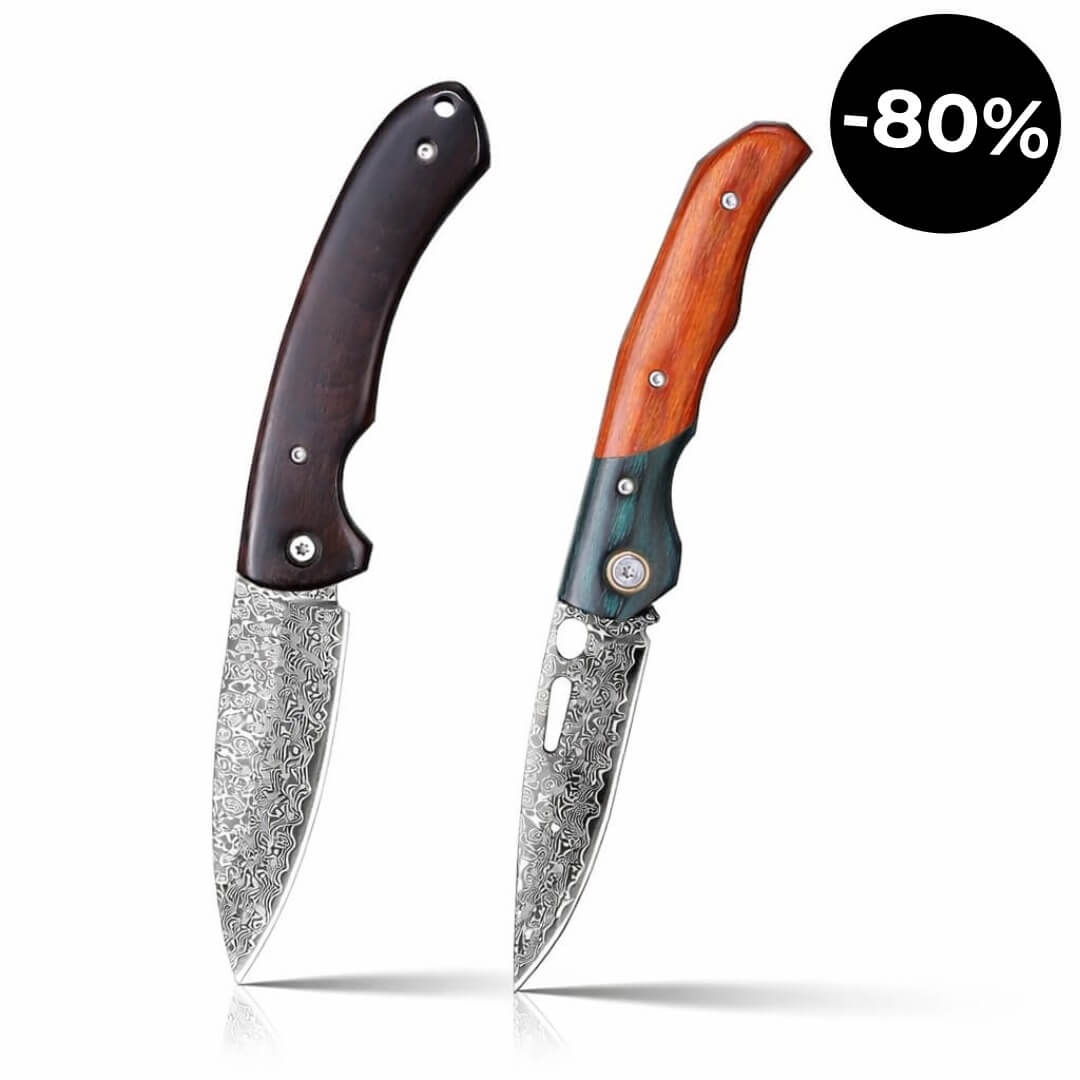 Fällkniv Damaskus 2-pack