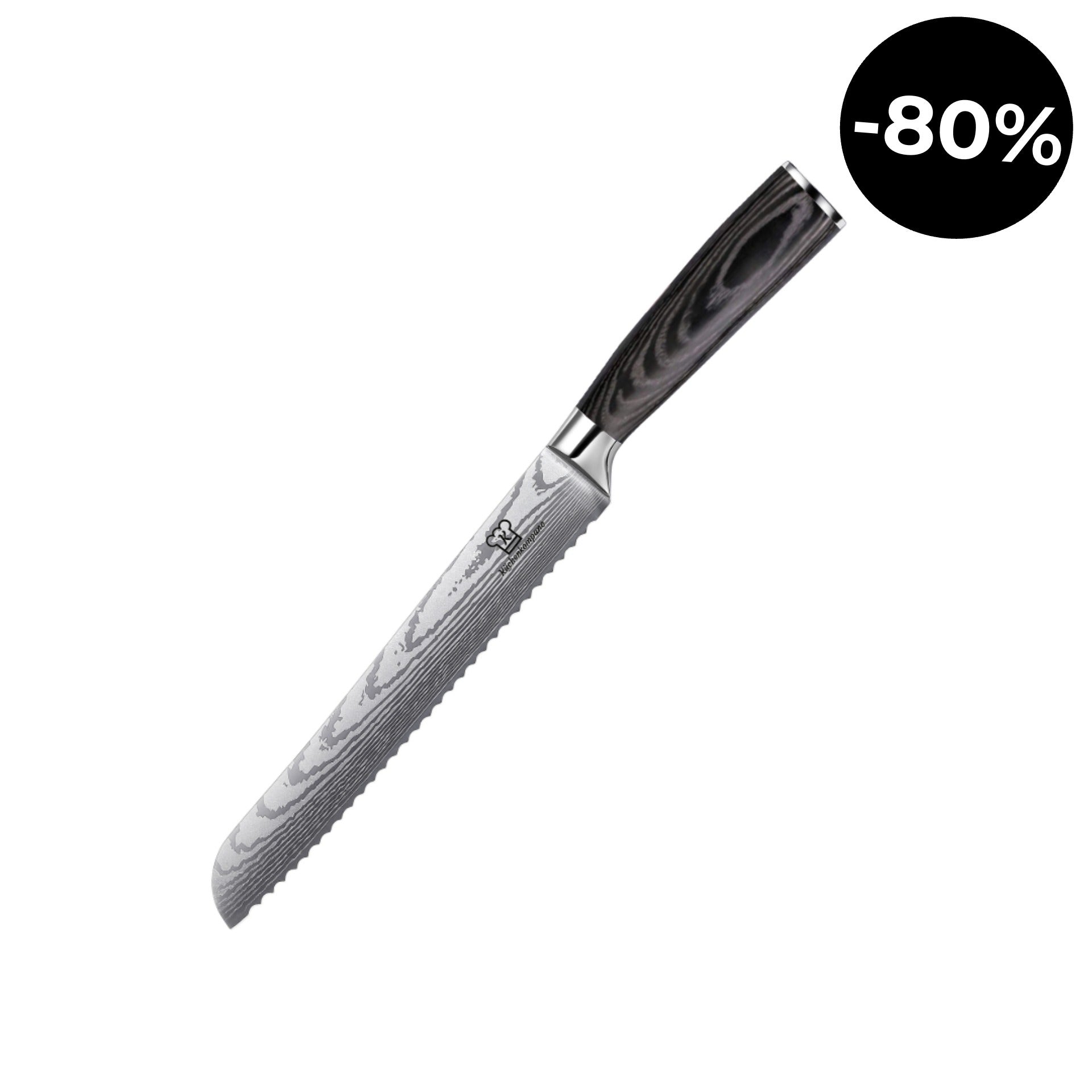 Kurai brödkniv med tandad egg