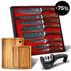 Bestseller Akarui-bundle med knivar, brädor och slip