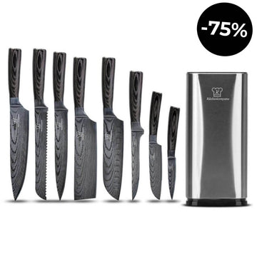 Kurai kombipaket Nōburu med knivblock