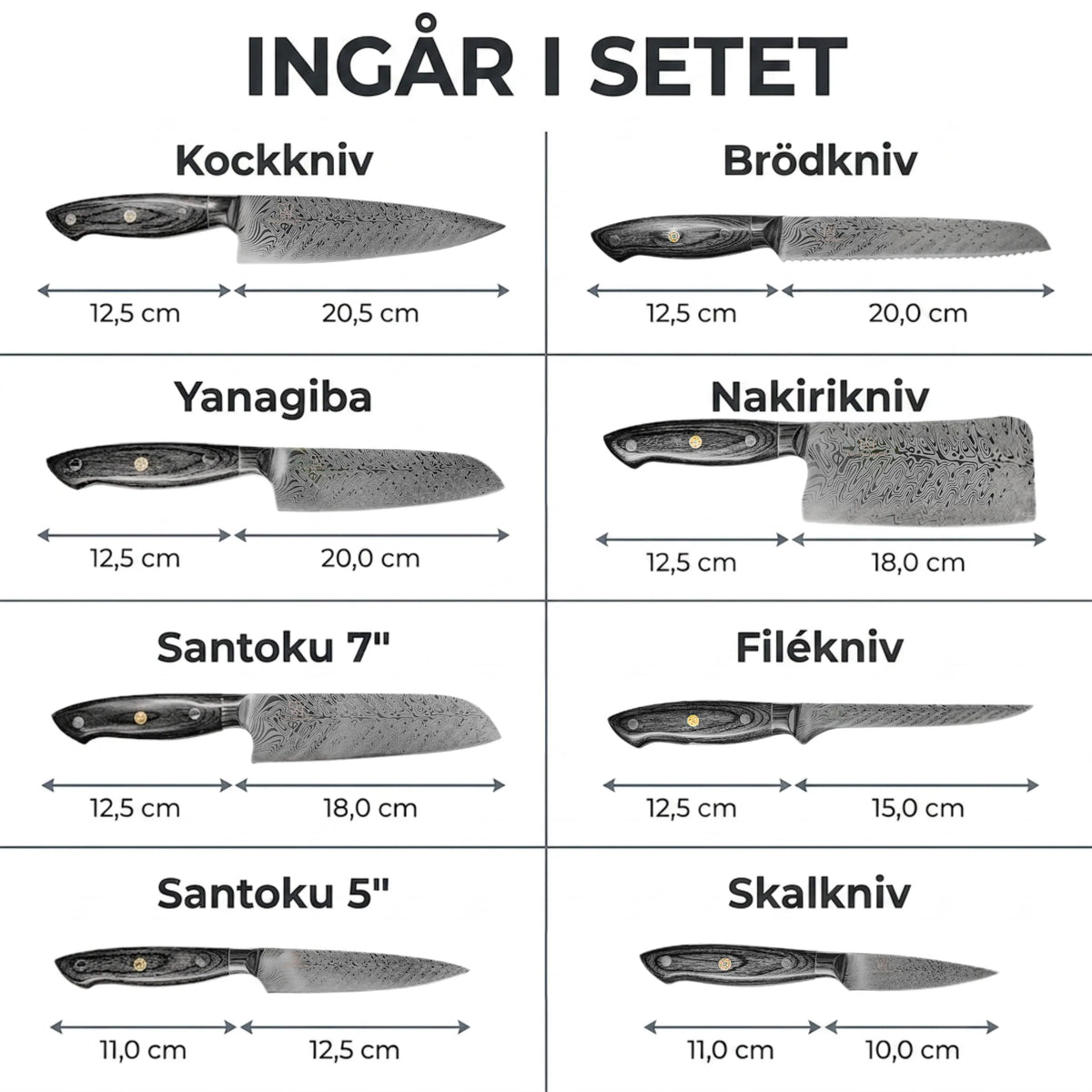 Kumai Knivset Premium