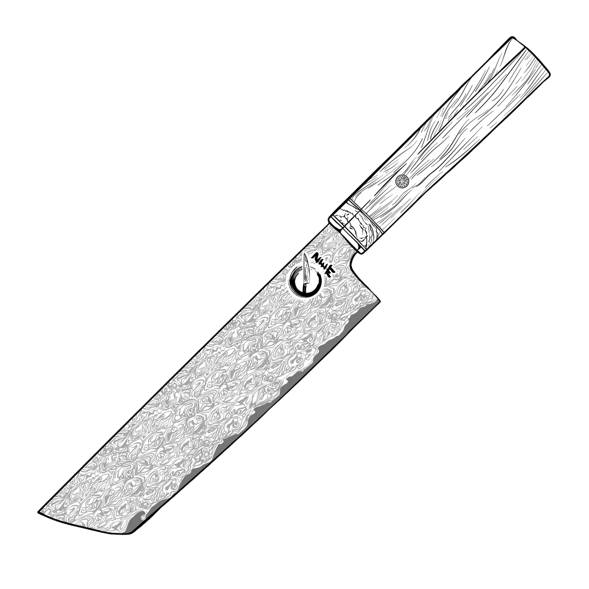 Hiatari damaskenkniv