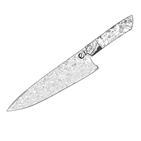 Dezato damaskenkniv