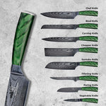 Special knivset grön