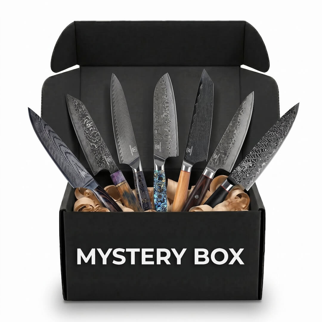 Mystery Box L / 7 slumpmässigt utvalda premiumköksknivar