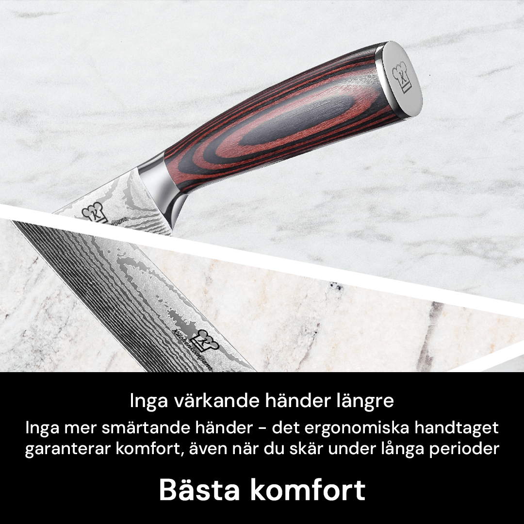 Premium Knivset + Gratis Santoku