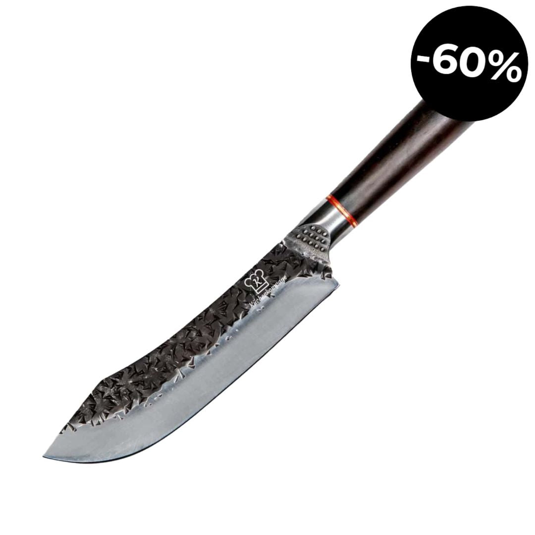 Rustikt kockkniv böjd