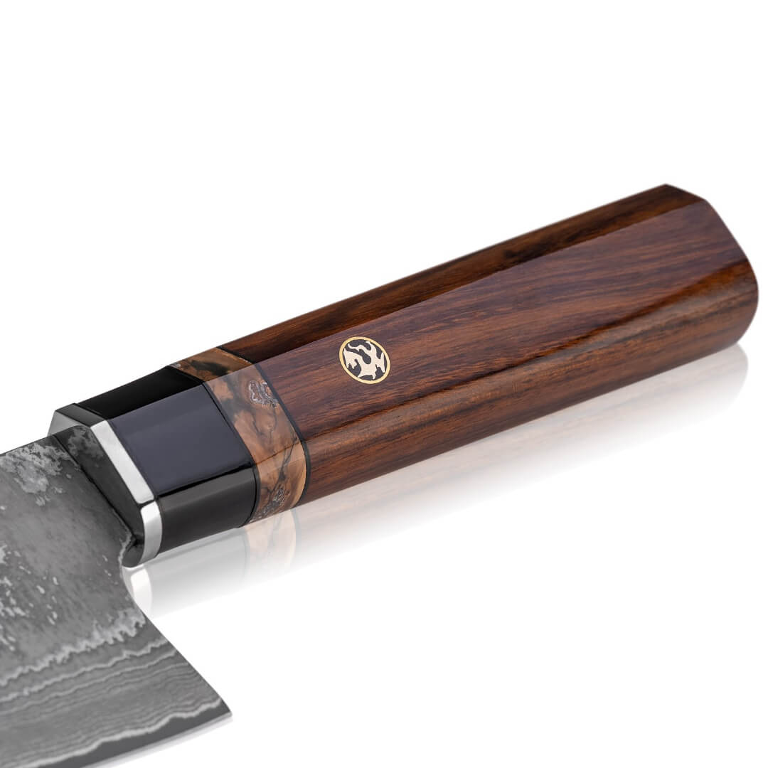 Semai kockkniv Deluxe i damaskenstål
