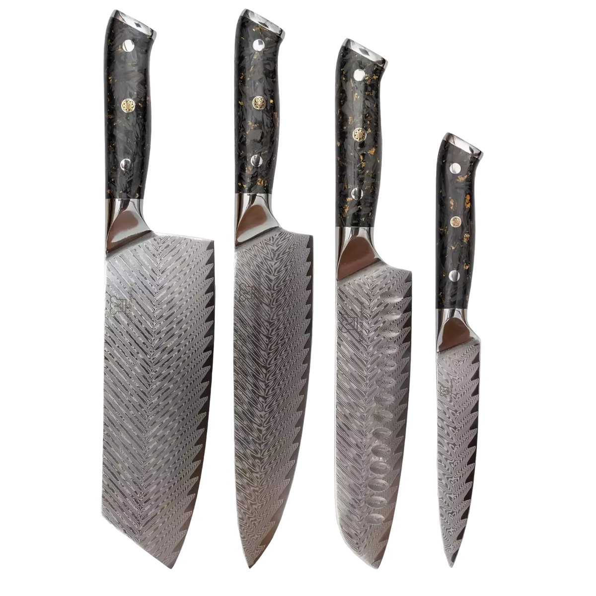 Kiiro damastknivar kockkniv