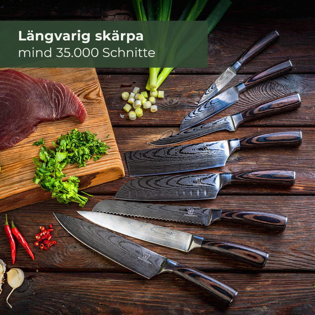 Asiatiskt knivset Nōburu närbild