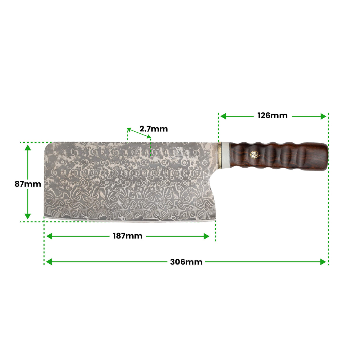 Kuwa Nakiri Deluxe damaskenkniv