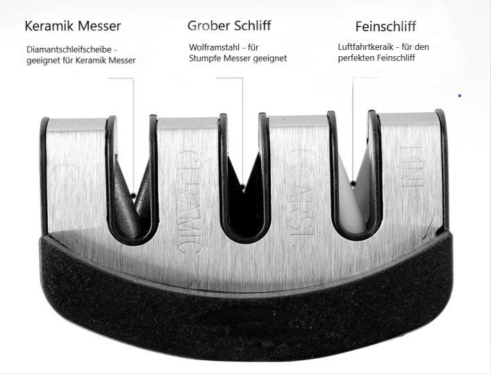 Damast Messerschärfer - Küchenkompane